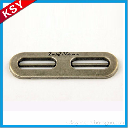 Best Selling Professional Production Sewing Labe For Coat Decorative Clothing Label Metal Brand Logo Plate
